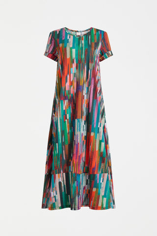 Elk Haki Dress - Mella Print | Pink Poppies