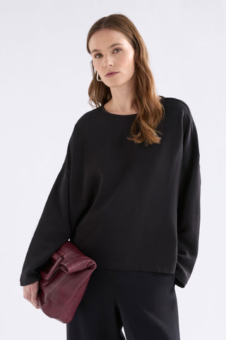 Elk Linea Top - Black | Pink Poppies