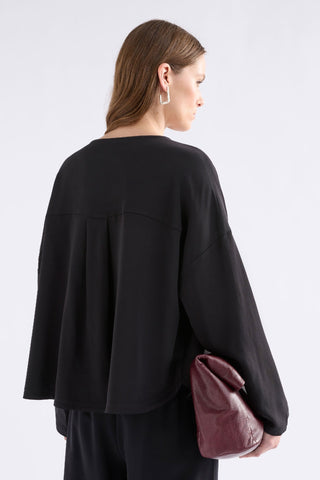 Elk Linea Top - Black | Pink Poppies