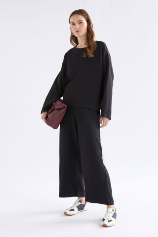 Elk Linea Top - Black | Pink Poppies