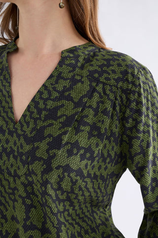 Elk Maar Top - Portus Print | Pink Poppies