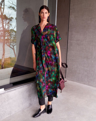 Elk Malo Shirt Dress - Jord Print | Pink Poppies