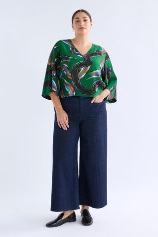Elk Metz Top - Facet Print [sz:size 8]