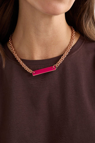 Elk Necklace Gressen - Geranium | Pink Poppies