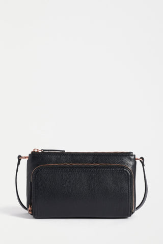 Elk Polben Crossbody - Black | Pink Poppies