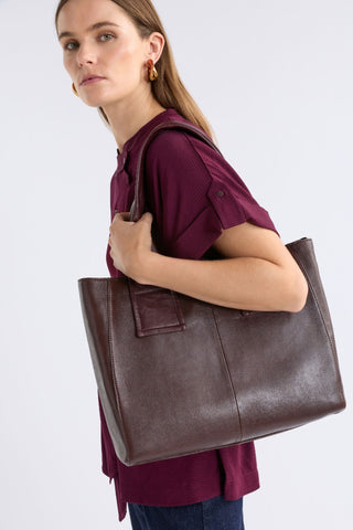 Elk Rahni Tote - Espresso | Pink Poppies