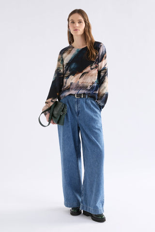 Elk Sofi Top - Holte Print | Pink Poppies