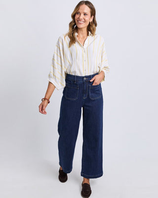 Elm Alyssa Front Pocket Jean - Sapphire | Pink Poppies