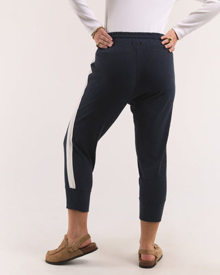 Elm Brunch Pant - Side Tape Classic Navy And White Stripe [sz:size 6]
