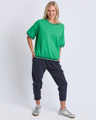 Elm Faye S/s Sweat - Green Briar [sz:size 10]