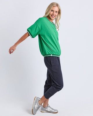 Elm Faye S/s Sweat - Green Briar [sz:size 10]