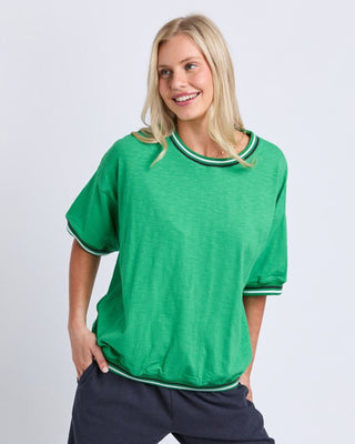 Elm Faye S/s Sweat - Green Briar [sz:size 10]