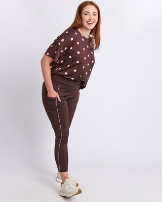 Elm Freedom 11 Legging - Chocolate [sz:size 10]