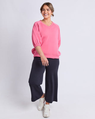Elm Freedom Boot Pant Cropped - Midnight Navy [sz:size 10]
