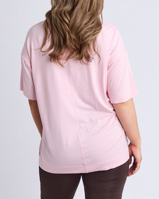 Elm Freedom Oversized Tee - Pale Pink [sz:size 10]