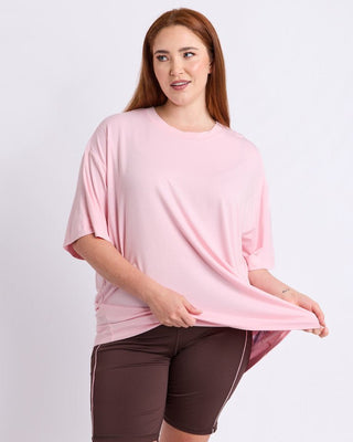 Elm Freedom Oversized Tee - Pale Pink [sz:size 10]