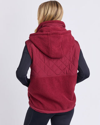 Elm Freedom Quilted Vest - Zinfandel | Pink Poppies