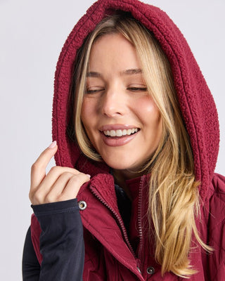 Elm Freedom Quilted Vest - Zinfandel | Pink Poppies