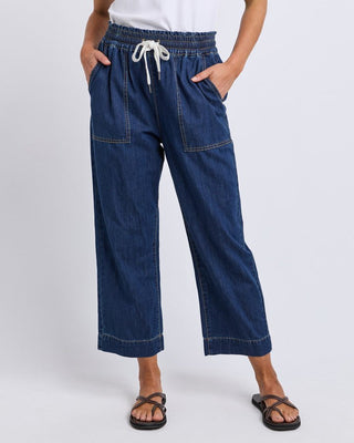 Elm Greta Slim Leg Denim Pant | Pink Poppies