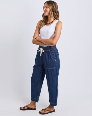 Elm Greta Slim Leg Denim Pant | Pink Poppies
