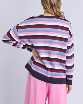 Elm Linea Stripe Knit - Multicoloured Stripe | Pink Poppies