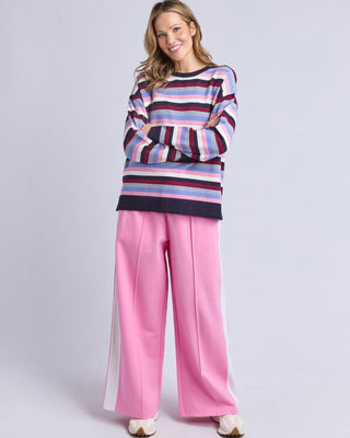 Elm Linea Stripe Knit - Multicoloured Stripe | Pink Poppies