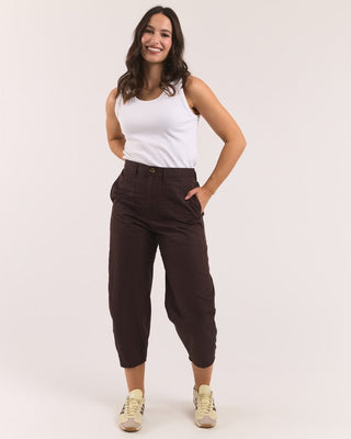 Elm Mabel Pant - Chocolate [sz:size 10]