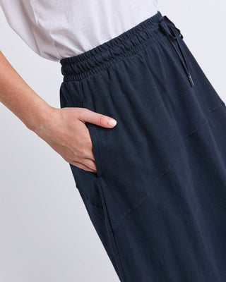 Elm Meadow Skirt - Navy | Pink Poppies
