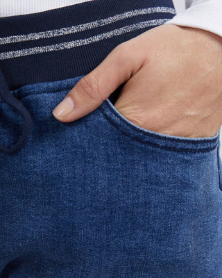 Elm Melody Denim Jogger - Dusty Blue | Pink Poppies