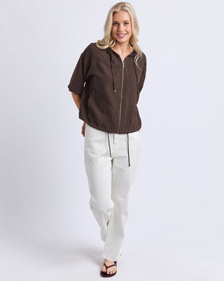 Elm Saltair Lightweight Jacket - Chocolate | Pink Poppies
