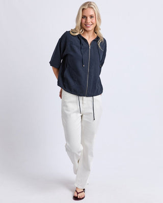 Elm Saltair Lightweight Jacket - Navy | Pink Poppies