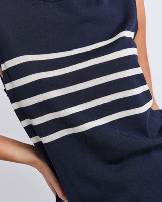 Elm Striped Knit Tank - Navy Mars Stripe [sz:small]