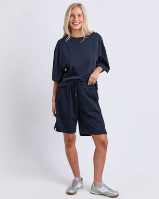 Elm Summer Fleece Short - Navy [sz:size 10]