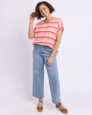 Elm Sunset Top - Tee Shape | Pink Poppies