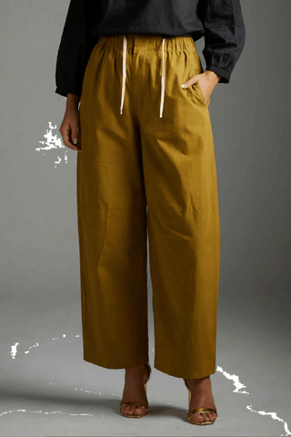 Endless Fortune Good Karma Pant - Chartreuse | Pink Poppies