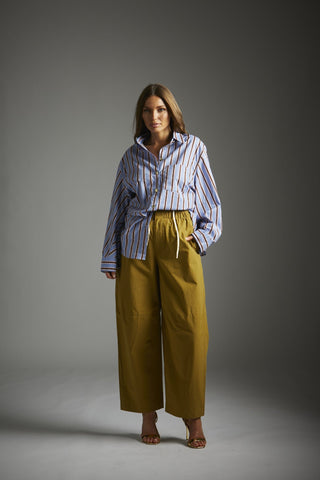 Endless Fortune Good Karma Pant - Chartreuse | Pink Poppies