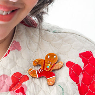Erstwilder Brooch - Catch Me If You Can | Pink Poppies