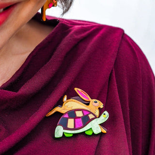 Erstwilder Brooch - Lesson Learned | Pink Poppies