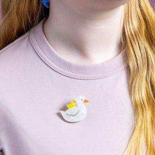 Erstwilder Brooch Mini - Ducks Simplified | Pink Poppies