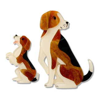 Erstwilder Brooch Pair - Paw By Paw | Pink Poppies