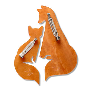 Erstwilder Brooch Pair - Through The Thicket | Pink Poppies