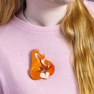 Erstwilder Brooch Pair - Through The Thicket | Pink Poppies