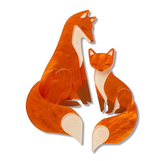 Erstwilder Brooch Pair - Through The Thicket | Pink Poppies