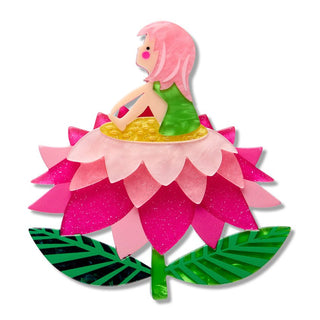 Erstwilder Brooch - Pocket Princess | Pink Poppies