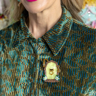 Erstwilder Brooch - Silky's Door | Pink Poppies