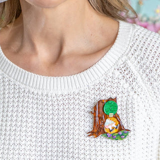 Erstwilder Brooch - Slippery Slip | Pink Poppies