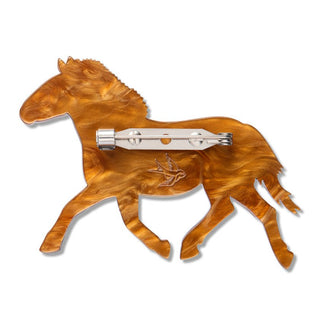 Erstwilder Brooch - Takhi Wild Horse | Pink Poppies
