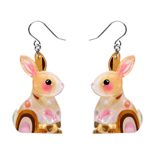 Erstwilder Earrings - Maple The Bunny | Pink Poppies
