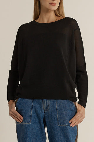 Fate & Becker Charlie Knit - Black | Pink Poppies