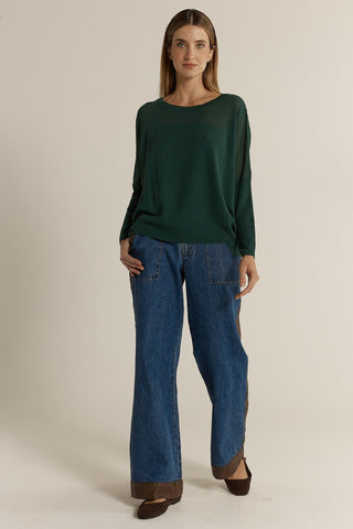 Fate & Becker Charlie Knit - Forest Green | Pink Poppies